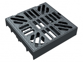 Uliční – Vlček bobrava® II vtoková mříž uliční s pantem 500x500 D 400 500 x 500 mm, D400