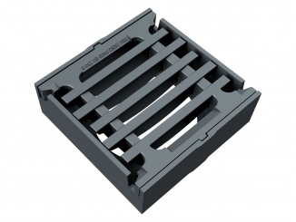 Uliční – Vlček bobrava® III vtoková mříž s rámem rovná 500x500 D 400 500 x 500 mm