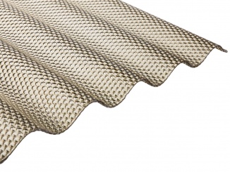 Vlnité desky Gutta – Guttagliss Wabe 2500 x 1050 mm bronz 1 ks