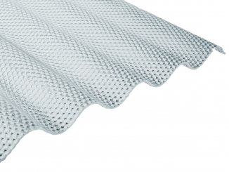 Vlnité desky Gutta – Polykarbonátová vlnitá deska Guttagliss WABE šedá 3500 x 1045 mm