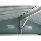 Zahradní domek kovový 3 x 2,4 m se sedlovou střechou antracit Riwall PRO RMSA 8x10 Anthracite