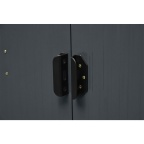 Zahradní domek kovový 3 x 2,4 m se sedlovou střechou antracit Riwall PRO RMSA 8x10 Anthracite