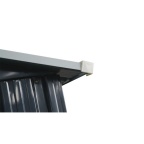 Zahradní domek kovový 3 x 2,4 m se sedlovou střechou antracit Riwall PRO RMSA 8x10 Anthracite