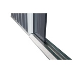 Zahradní domek kovový 3 x 2,4 m se sedlovou střechou antracit Riwall PRO RMSA 8x10 Anthracite