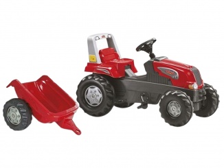 Zahradní hračky – Rolly Toys Šlapací traktor Junior s vlečkou