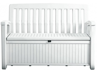 Židle – Keter Zahradní lavice Patio Bench bílá